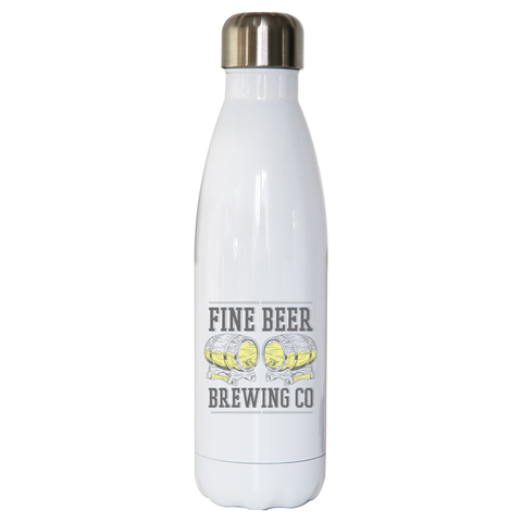Brewing co beer water bottle stainless steel reusable - Graphic Gear