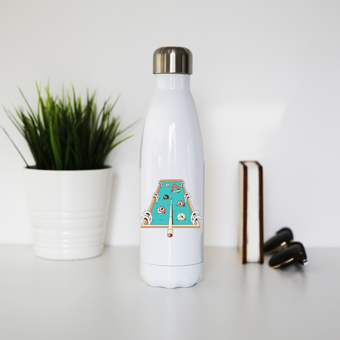 Pool pun game water bottle stainless steel reusable - Graphic Gear