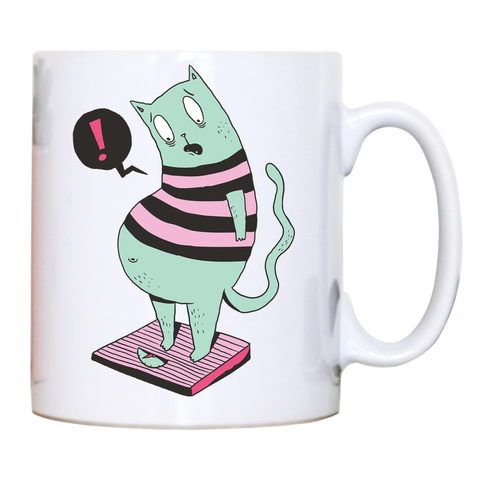 Fat cat funny mug coffee tea cup - Graphic Gear