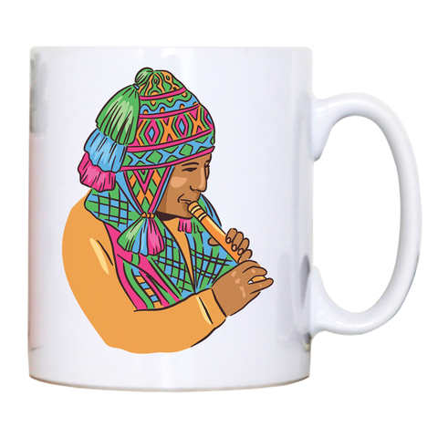 Peruvian Musician mug coffee tea cup - Graphic Gear