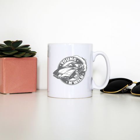 Muscle car badge mug coffee tea cup - Graphic Gear