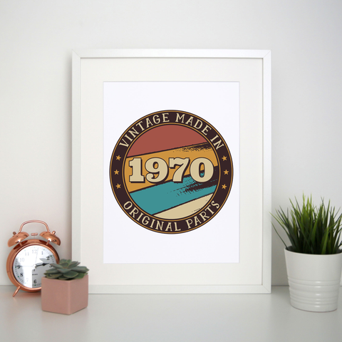 Vintage birthday editable quote print poster wall art decor - Graphic Gear