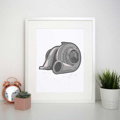 Turbo compressor print poster wall art decor - Graphic Gear