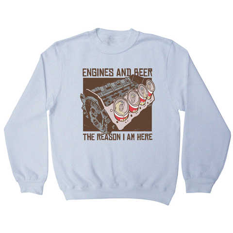 Engines and beer sweatshirt - Graphic Gear