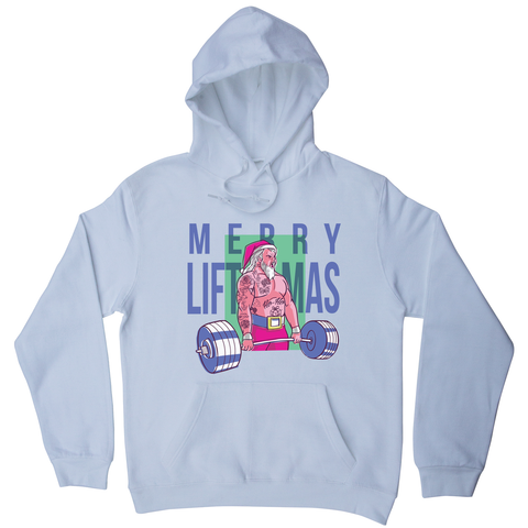 Merry liftmas tattoo hoodie - Graphic Gear