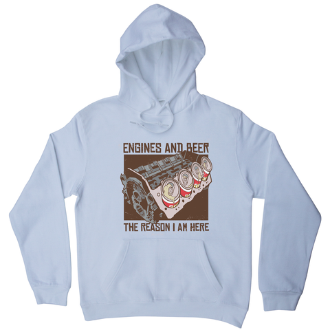 Engines and beer hoodie - Graphic Gear