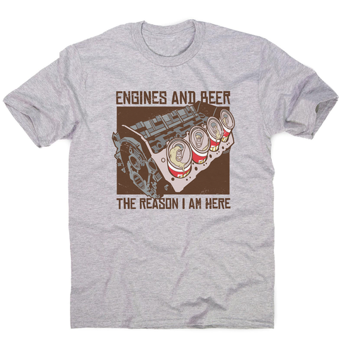 Engines and beer men's t-shirt - Graphic Gear