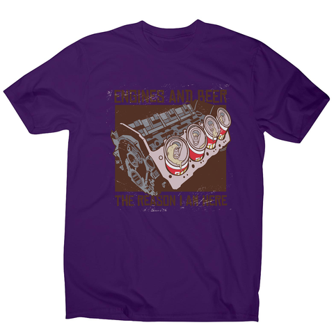 Engines and beer men's t-shirt - Graphic Gear