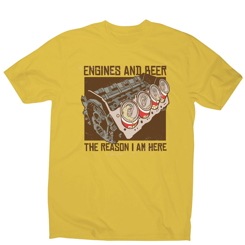 Engines and beer men's t-shirt - Graphic Gear