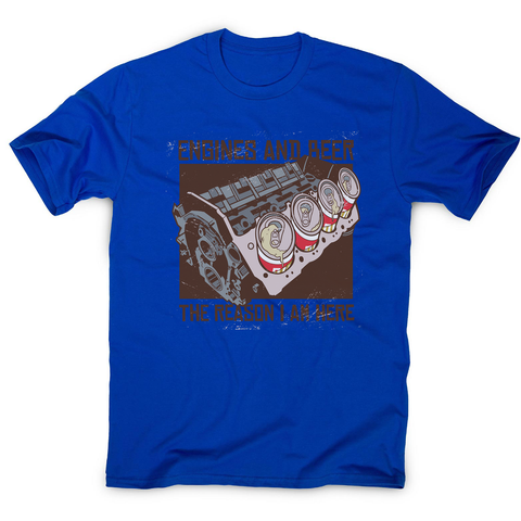 Engines and beer men's t-shirt - Graphic Gear