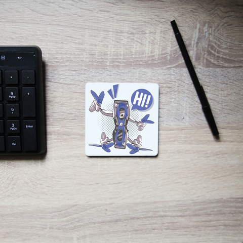Quadcopter drone coaster drink mat - Graphic Gear