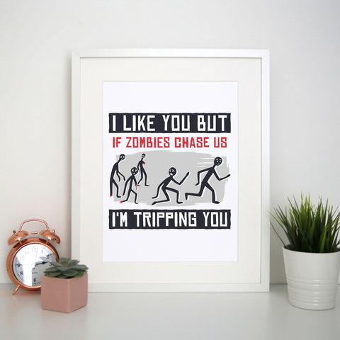 I like you but quote funny print poster wall art decor - Graphic Gear