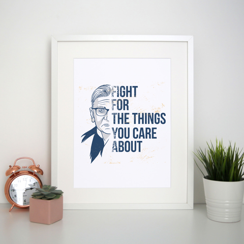 Ruth Bader Ginsburg print poster wall art decor - Graphic Gear