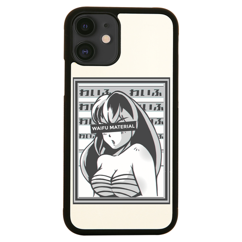 Waifu material anime iPhone case cover 11 11Pro Max XS XR X - Graphic Gear