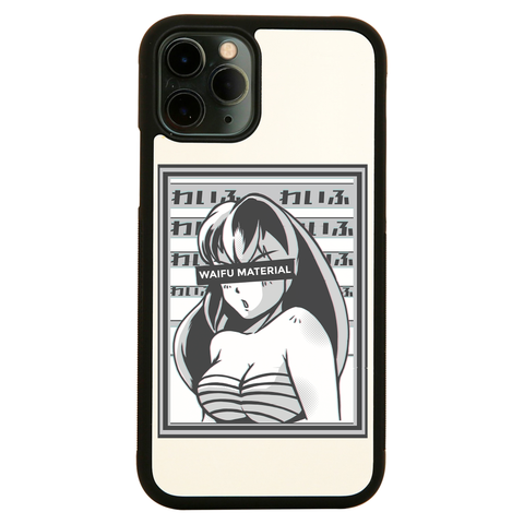 Waifu material anime iPhone case cover 11 11Pro Max XS XR X - Graphic Gear