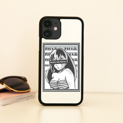 Waifu material anime iPhone case cover 11 11Pro Max XS XR X - Graphic Gear