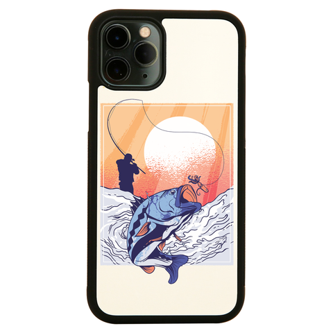 Fisherman illustration iPhone case cover 11 11Pro Max XS XR X - Graphic Gear