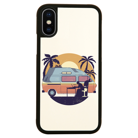 Camper van sunset iPhone case cover 11 11Pro Max XS XR X - Graphic Gear
