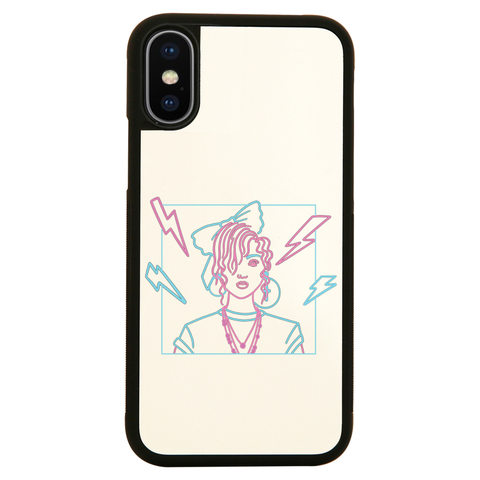 80's girl iPhone case cover 11 11Pro Max XS XR X - Graphic Gear