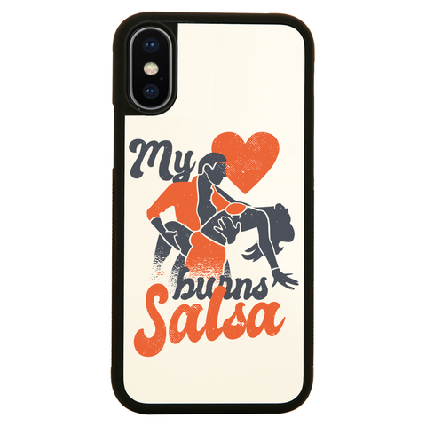 Salsa heart iPhone case cover 11 11Pro Max XS XR X - Graphic Gear