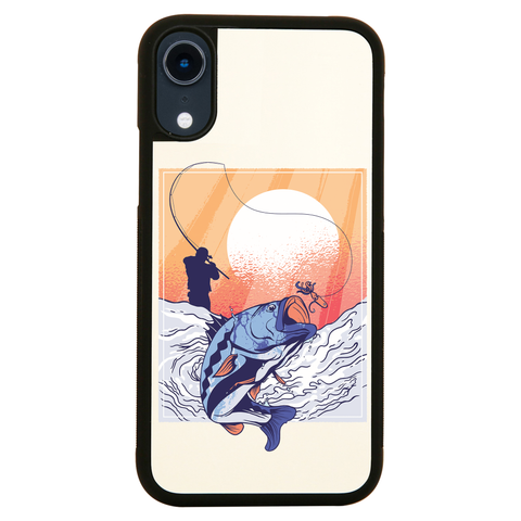 Fisherman illustration iPhone case cover 11 11Pro Max XS XR X - Graphic Gear