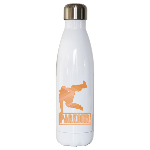 Parkour jump water bottle stainless steel reusable - Graphic Gear
