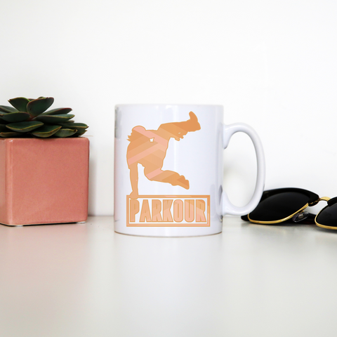 Parkour jump mug coffee tea cup - Graphic Gear