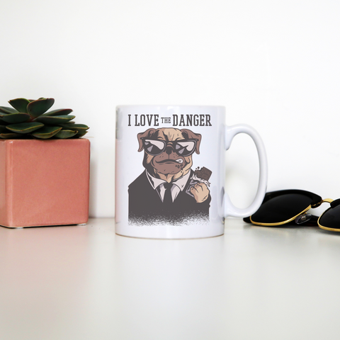 Dog danger mug coffee tea cup - Graphic Gear