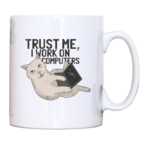Computer cat mug coffee tea cup - Graphic Gear