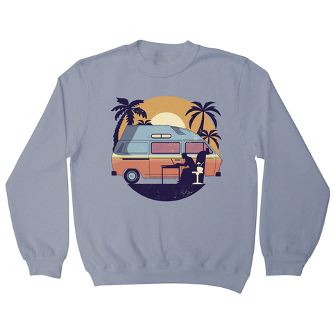 Camper van sunset sweatshirt - Graphic Gear