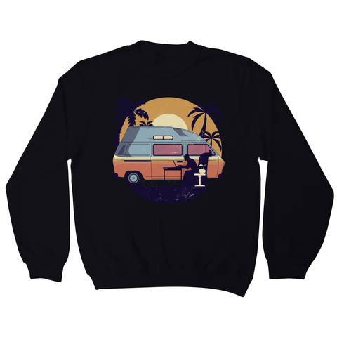 Camper van sunset sweatshirt - Graphic Gear