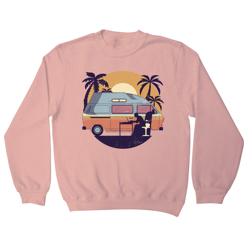 Camper van sunset sweatshirt - Graphic Gear