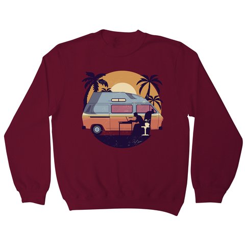 Camper van sunset sweatshirt - Graphic Gear