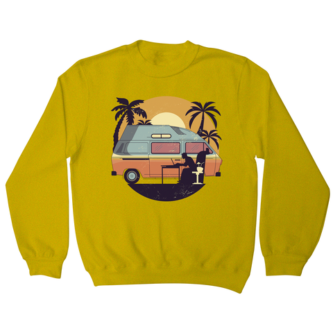 Camper van sunset sweatshirt - Graphic Gear