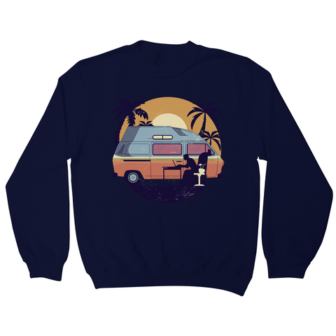 Camper van sunset sweatshirt - Graphic Gear
