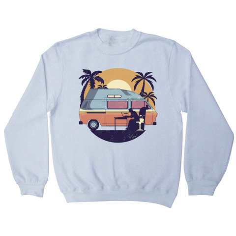 Camper van sunset sweatshirt - Graphic Gear