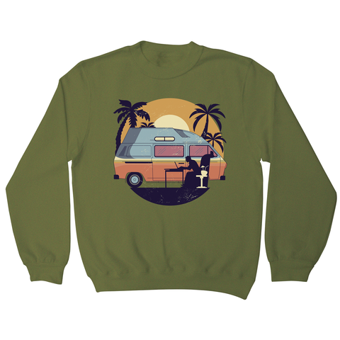 Camper van sunset sweatshirt - Graphic Gear