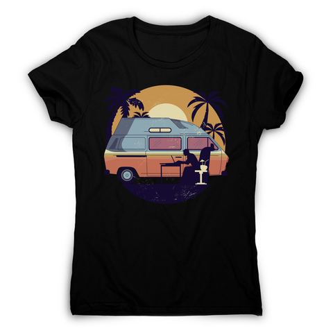 Camper van sunset women's t-shirt - Graphic Gear