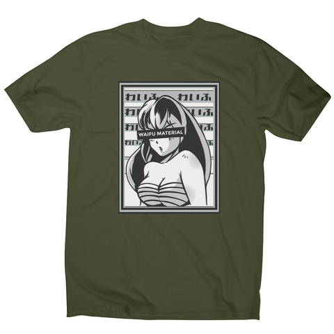 Waifu material anime men's t-shirt - Graphic Gear