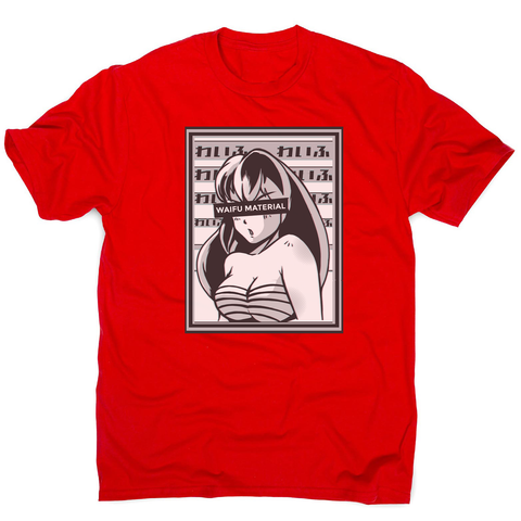 Waifu material anime men's t-shirt - Graphic Gear