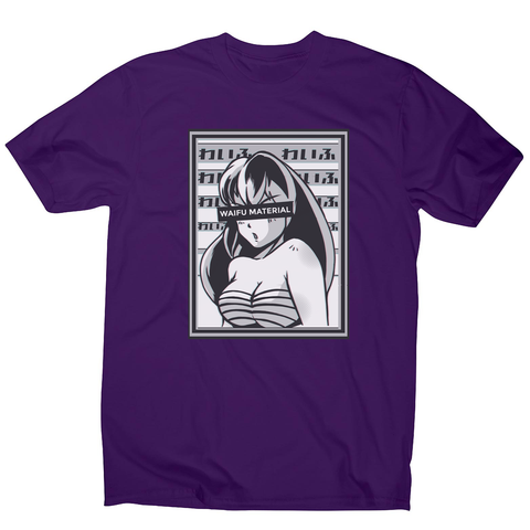 Waifu material anime men's t-shirt - Graphic Gear