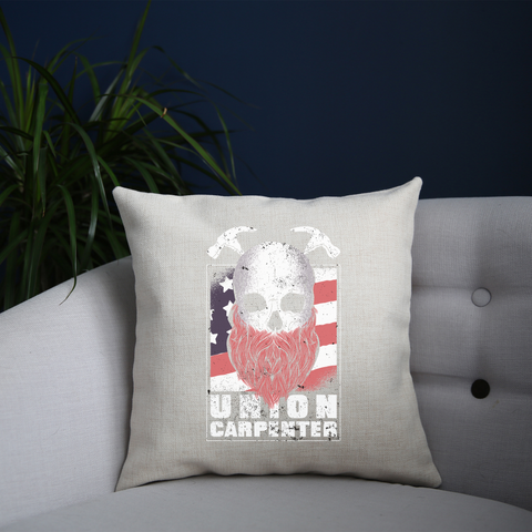 Union carpenter cushion cover pillowcase linen home decor - Graphic Gear