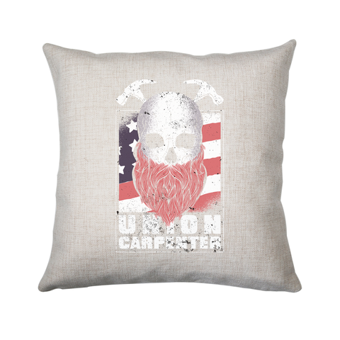 Union carpenter cushion cover pillowcase linen home decor - Graphic Gear