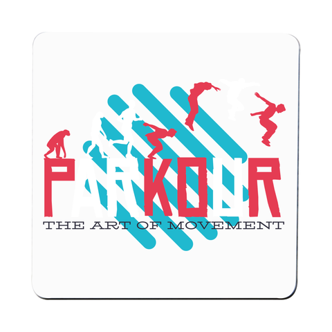Parkour quote coaster drink mat - Graphic Gear