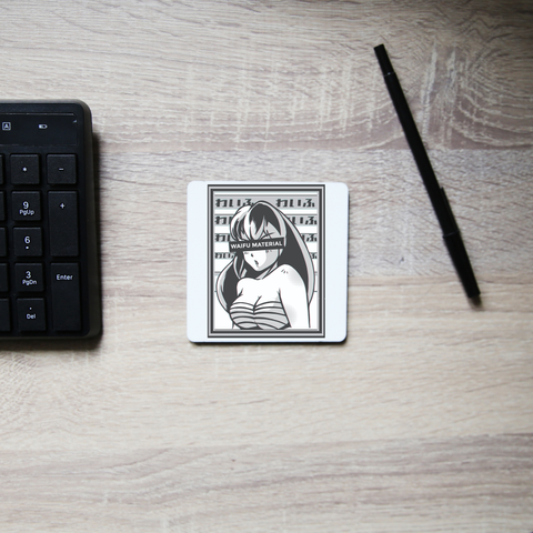 Waifu material anime coaster drink mat - Graphic Gear