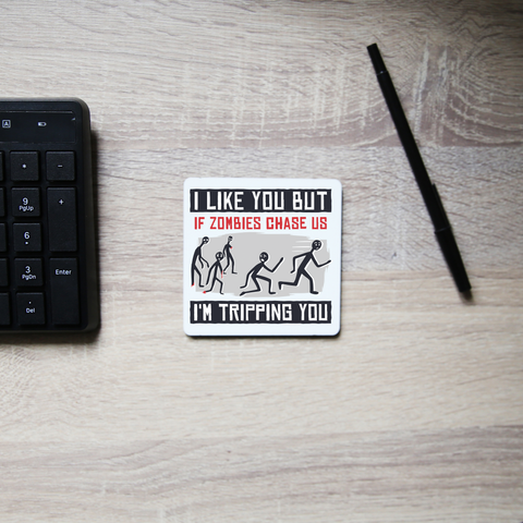I like you but quote funny coaster drink mat - Graphic Gear