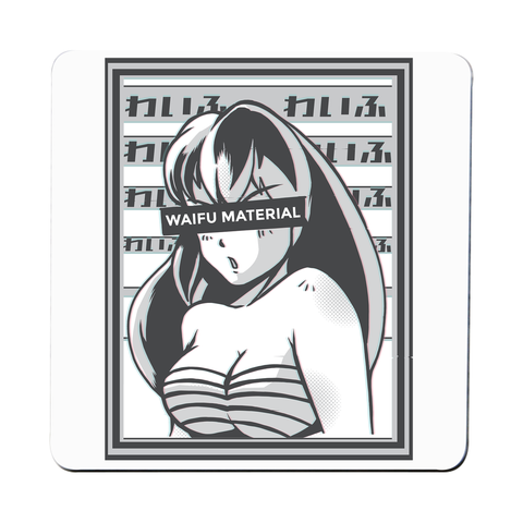 Waifu material anime coaster drink mat - Graphic Gear