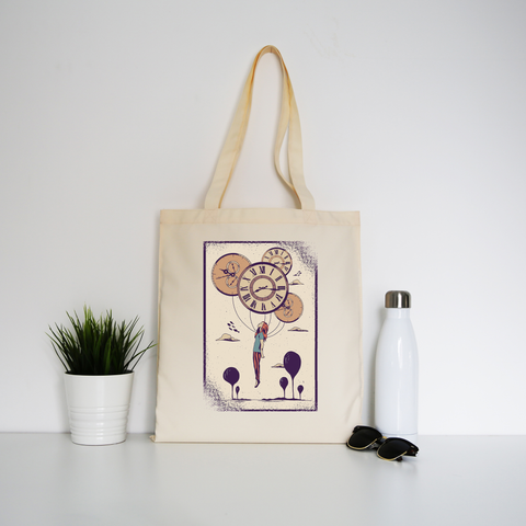 Abstract girl tote bag canvas shopping - Graphic Gear