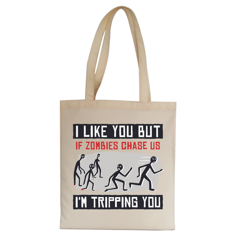 I like you but quote funny tote bag canvas shopping - Graphic Gear