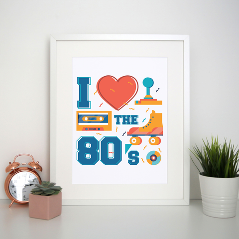 Love the 80's print poster wall art decor - Graphic Gear